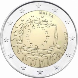 Malta 2015 - 2 euro commemorativo 30° anniversario della Bandiera Europea