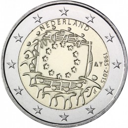 Olanda 2015 - 2 euro 30° Bandiera Europea