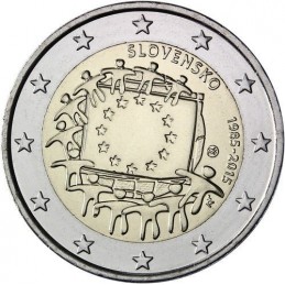 Slovacchia 2015 - 2 euro commemorativo 30° anniversario della Bandiera Europea