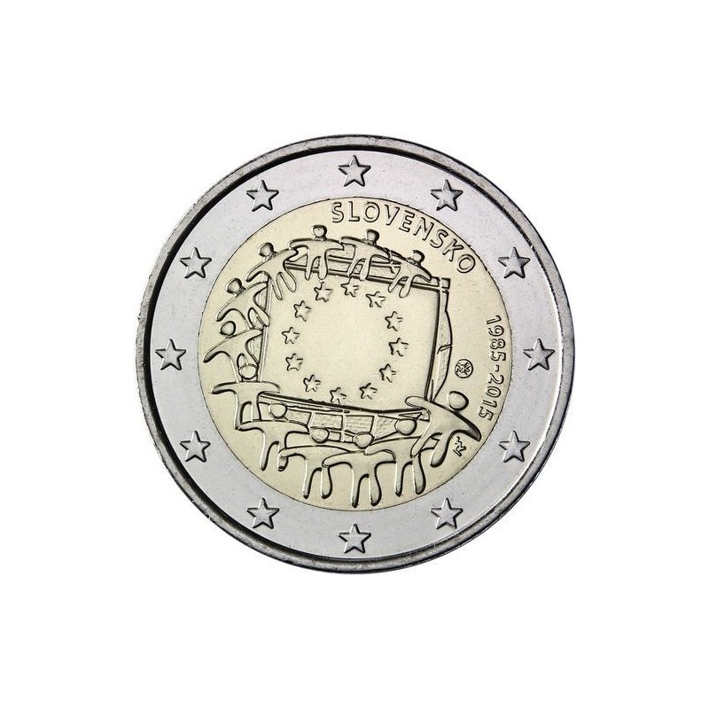 Slovaquie 2015 - 2 euros 30ème Drapeau Européen