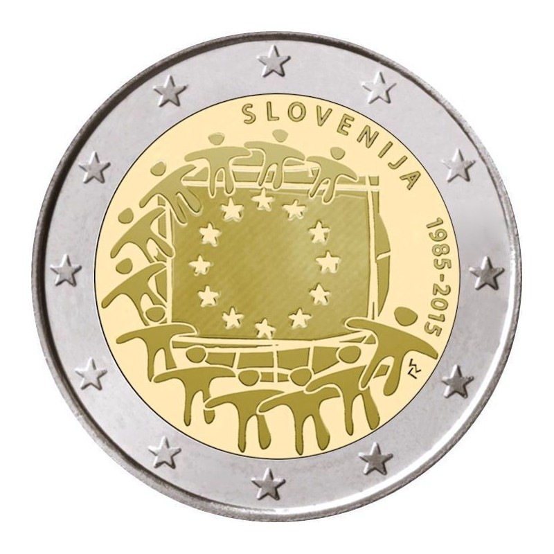 Slovenia 2015 - 2 euro commemorativo 30° anniversario della Bandiera Europea