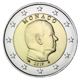 Monaco 2019 - 2 euro emesso per la circolazione