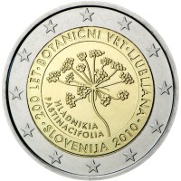2 euro commemorativi singoli, dal 2007 ad oggi della Slovenia